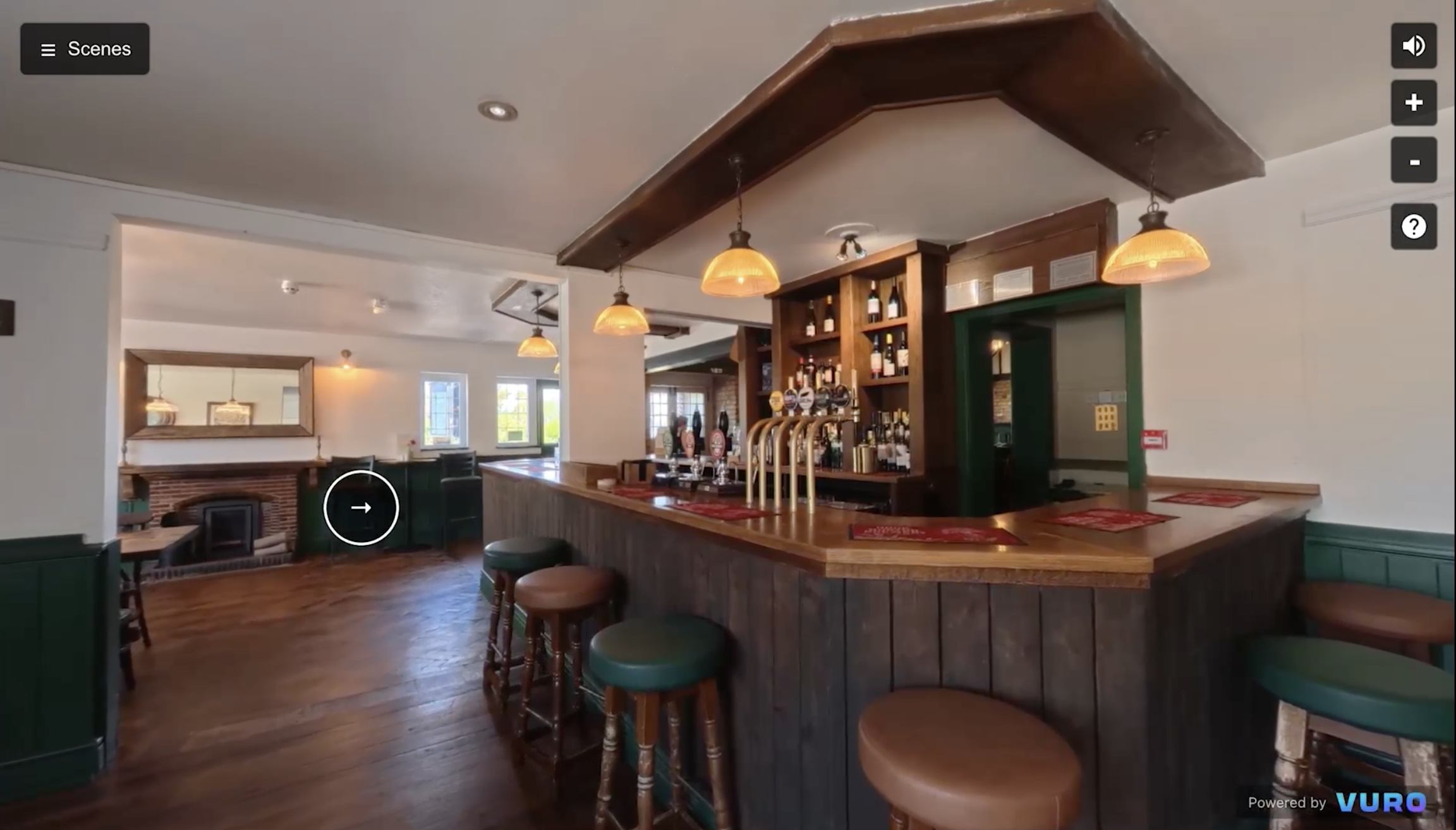 A 360 view around The Kings Head pub